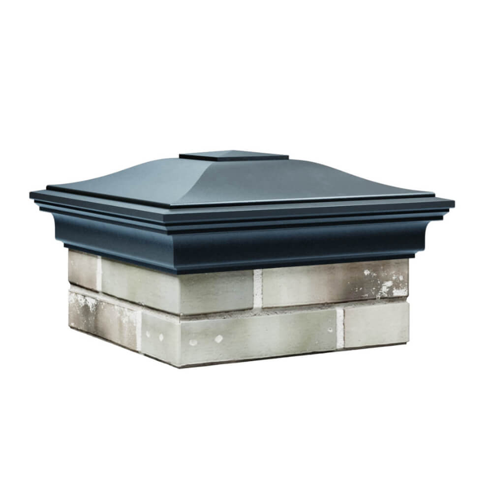 Колпак Zking Монблан Серый на столб 1.5х1.5 еврокирпича 0.7НФ (355х355мм) в Екатеринбурге фото