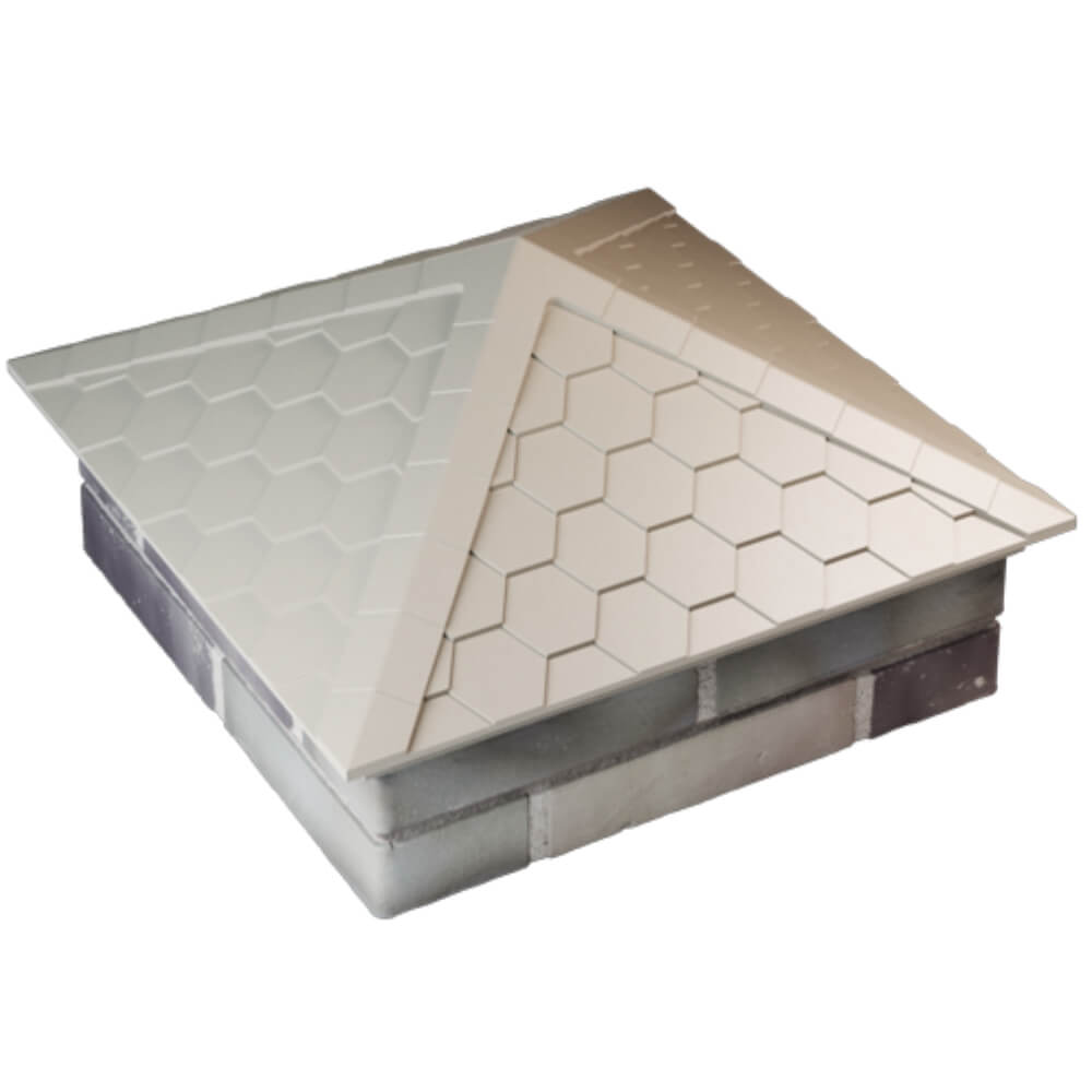 Колпак Zking Эверест Бежевый на столб 2х2 кирпича (535х535мм) Екатеринбург фото