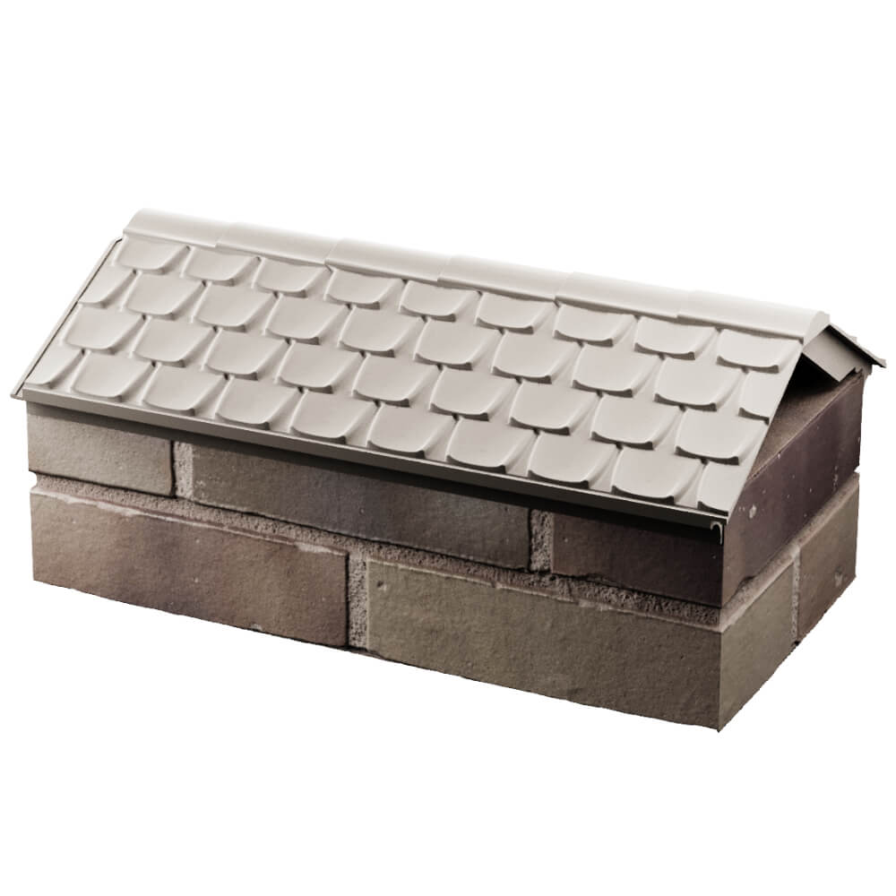 Парапет Zking Эльбрус Бежевый с посадкой на 1 кирпич (255мм) в Екатеринбурге фото