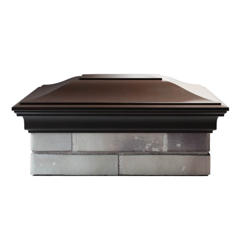 Колпак Zking Монблан Коричневый на столб 2х1.5 кирпича (515х385мм) в Екатеринбурге фото