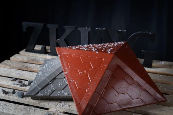 Колпак Zking Эверест Красный на столб 1.5х1.5 кирпича (390х390мм) в Екатеринбурге фото