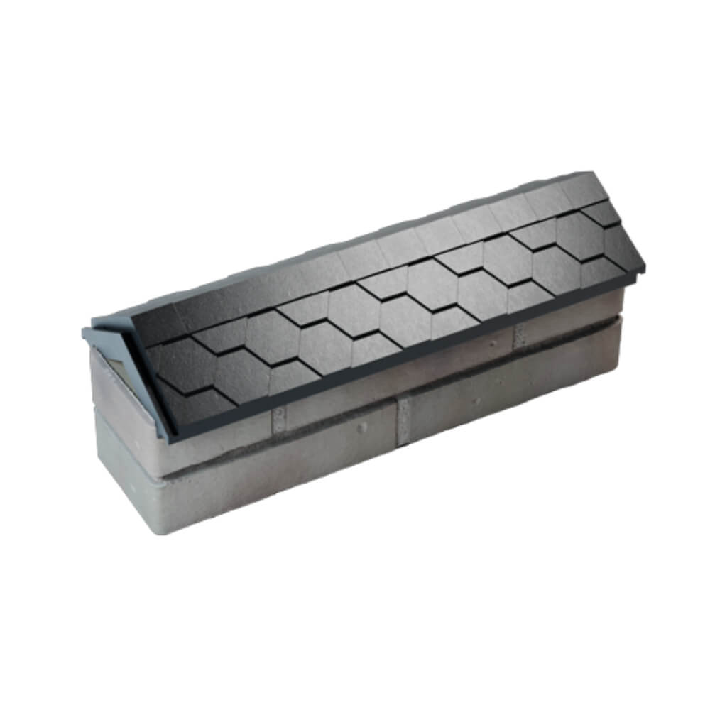 Парапет Zking Эверест Черный с посадкой на 0.5 кирпича (130мм) в Екатеринбурге фото