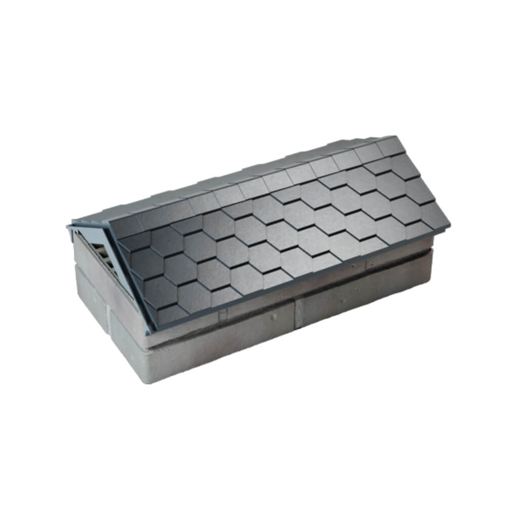 Парапет Zking Эверест Серый с посадкой на 1 кирпич (200/225/255мм) в Екатеринбурге фото