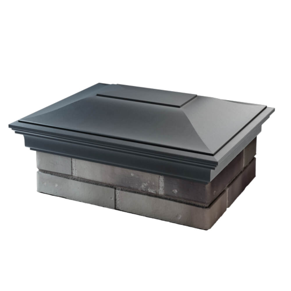 Колпак Zking Монблан Серый на столб 2х1.5 кирпича (515х385мм) в Екатеринбурге фото