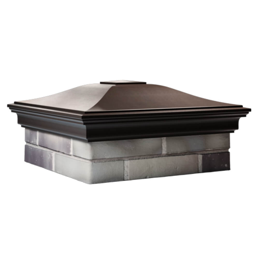 Колпак Zking Монблан Коричневый на столб 2х2 кирпича (515х515мм) в Екатеринбурге фото
