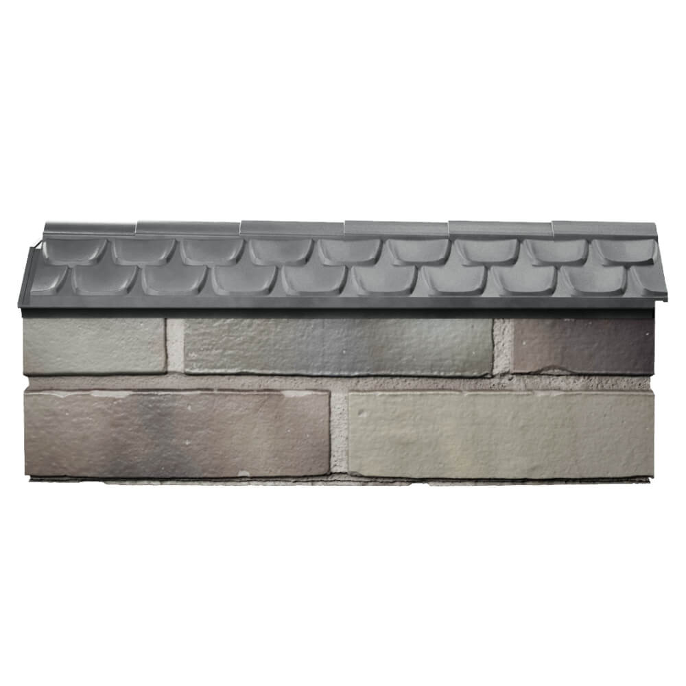 Парапет Zking Эльбрус Серый с посадкой на 0.5 кирпича (130мм) в Екатеринбурге фото