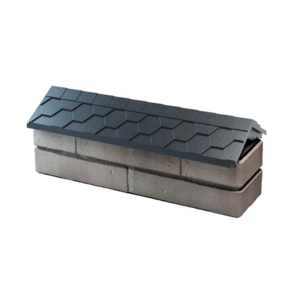 Парапет Zking Эверест Серый с посадкой на 0.5 кирпича (130мм) в Екатеринбурге фото