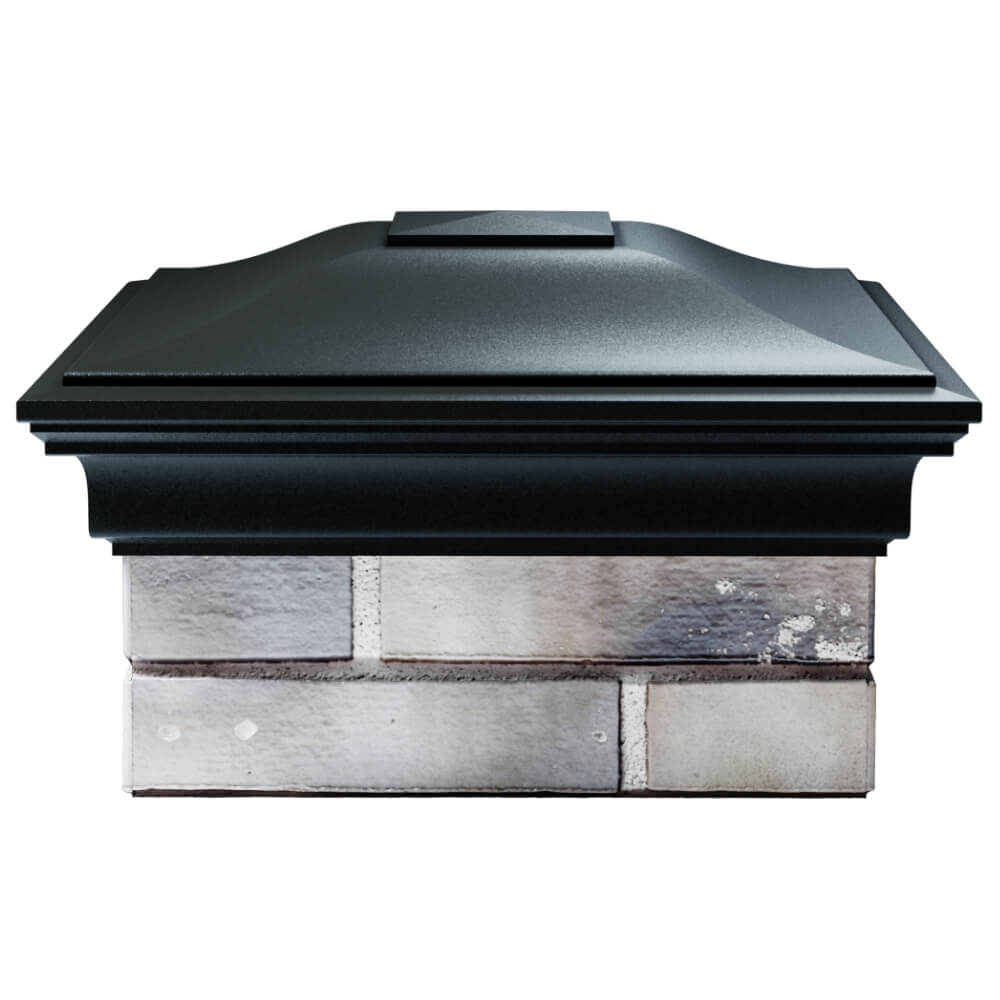 Колпак Zking Монблан Черный на столб 1.5х1.5 кирпича (385х385мм) Екатеринбург фото