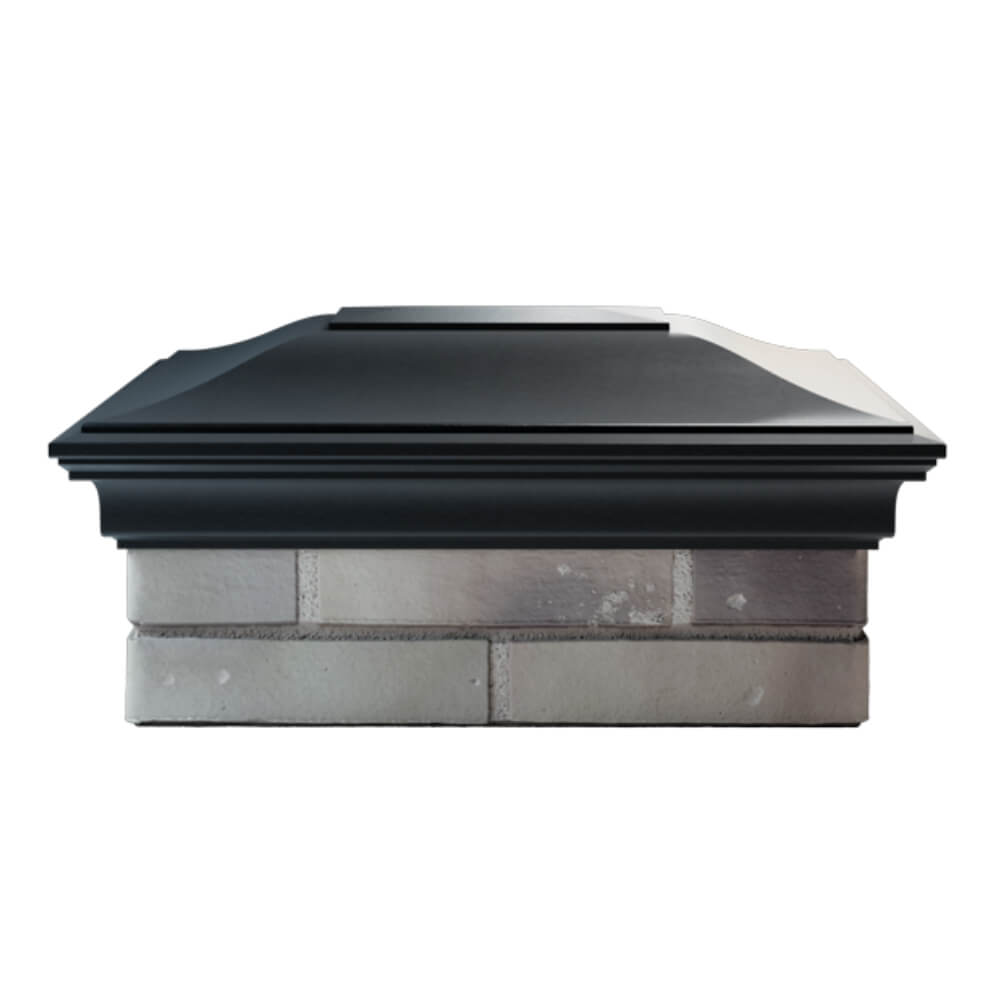 Колпак Zking Монблан Черный на столб 2х1.5 кирпича (515х385мм) в Екатеринбурге фото