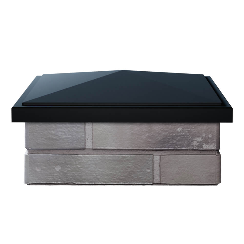 Колпак Zking БонаМоно Черный на столб 1.5х1.5 кирпича (385х385, 400х400мм) Екатеринбург фото