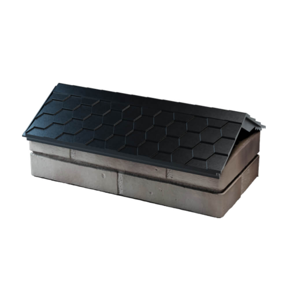 Парапет Zking Эверест Черный с посадкой на 1 кирпич (200/225/255мм) в Екатеринбурге фото