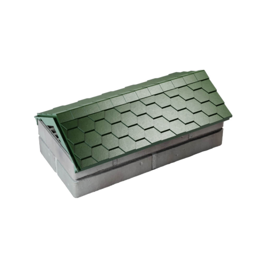 Парапет Zking Эверест Зеленый с посадкой на 1 кирпич (200/225/255мм) в Екатеринбурге фото