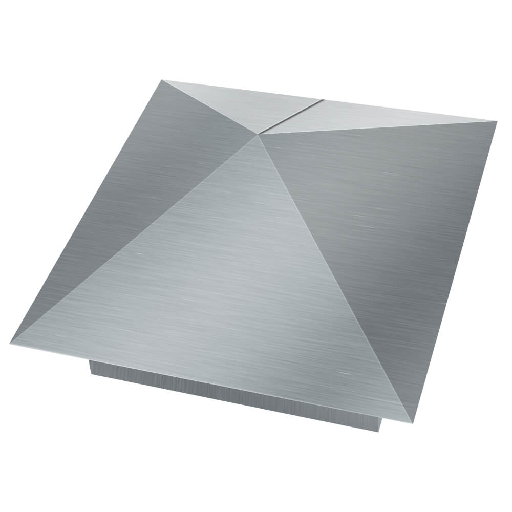 Колпак металлический 380х380мм оцинкованный заборный Екатеринбург фото