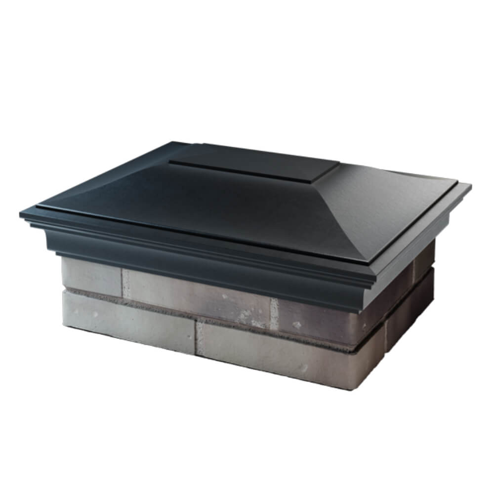 Колпак Zking Монблан Черный на столб 2х1.5 кирпича (515х385мм) в Екатеринбурге фото