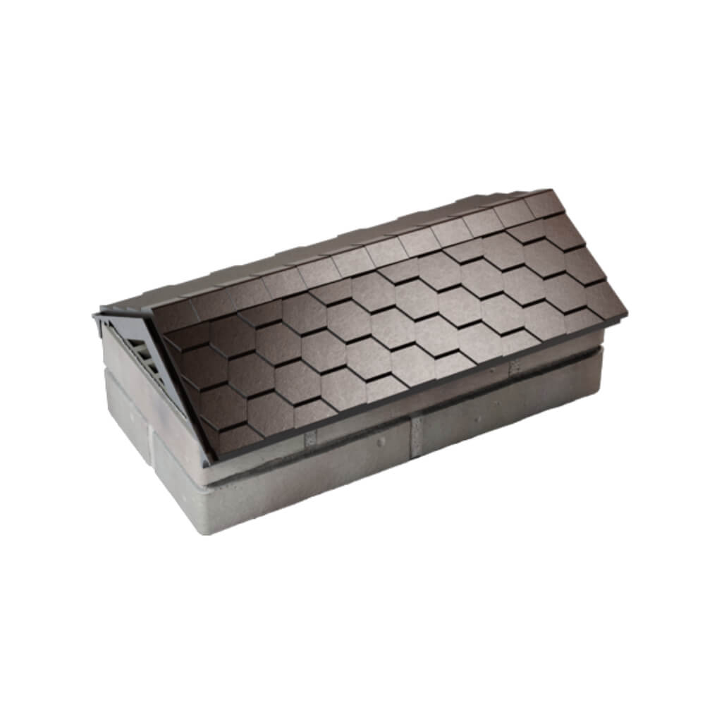 Парапет Zking Эверест Коричневый с посадкой на 1 кирпич (200/225/255мм) в Екатеринбурге фото