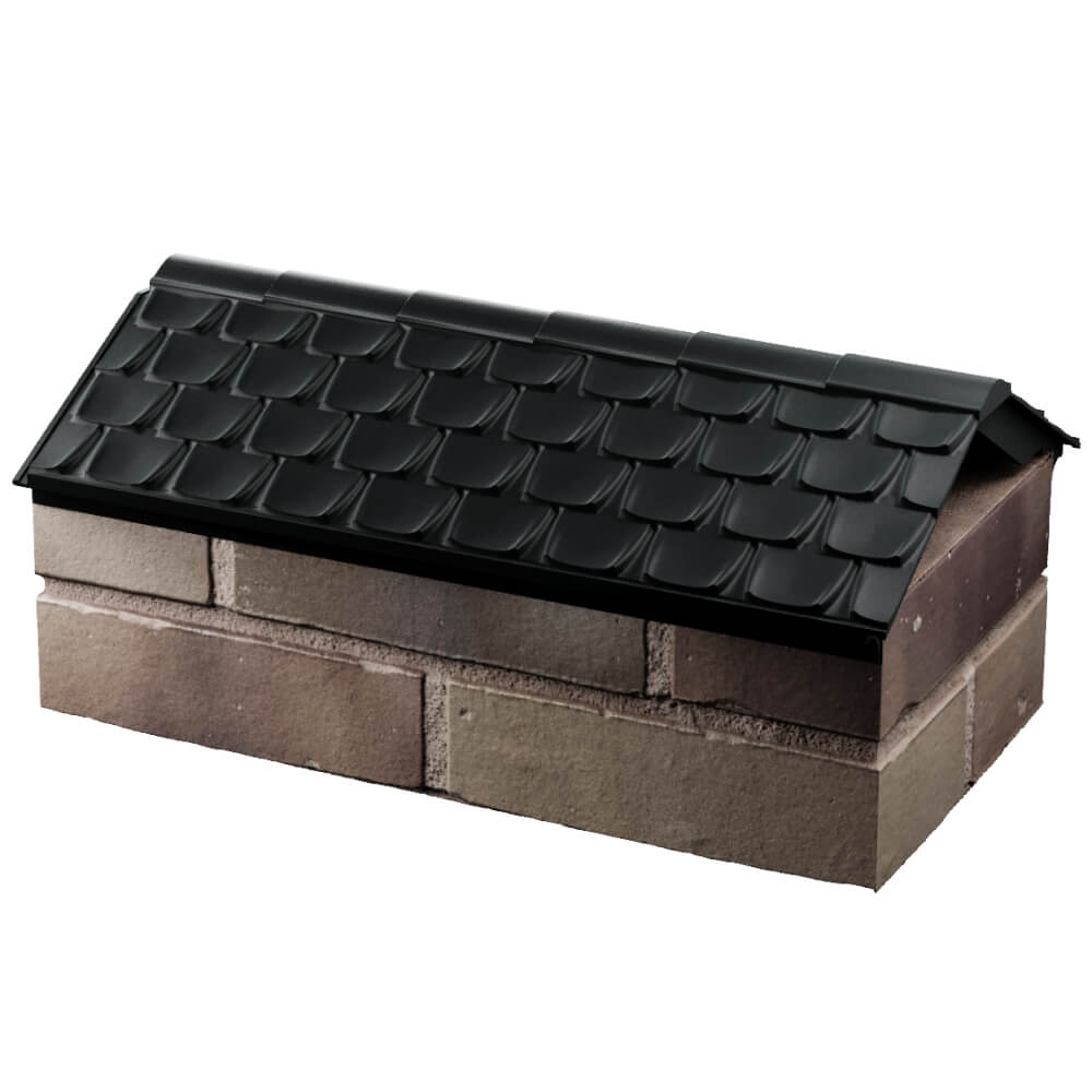 Парапет Zking Эльбрус Черный с посадкой на 1 кирпич (255мм) в Екатеринбурге фото