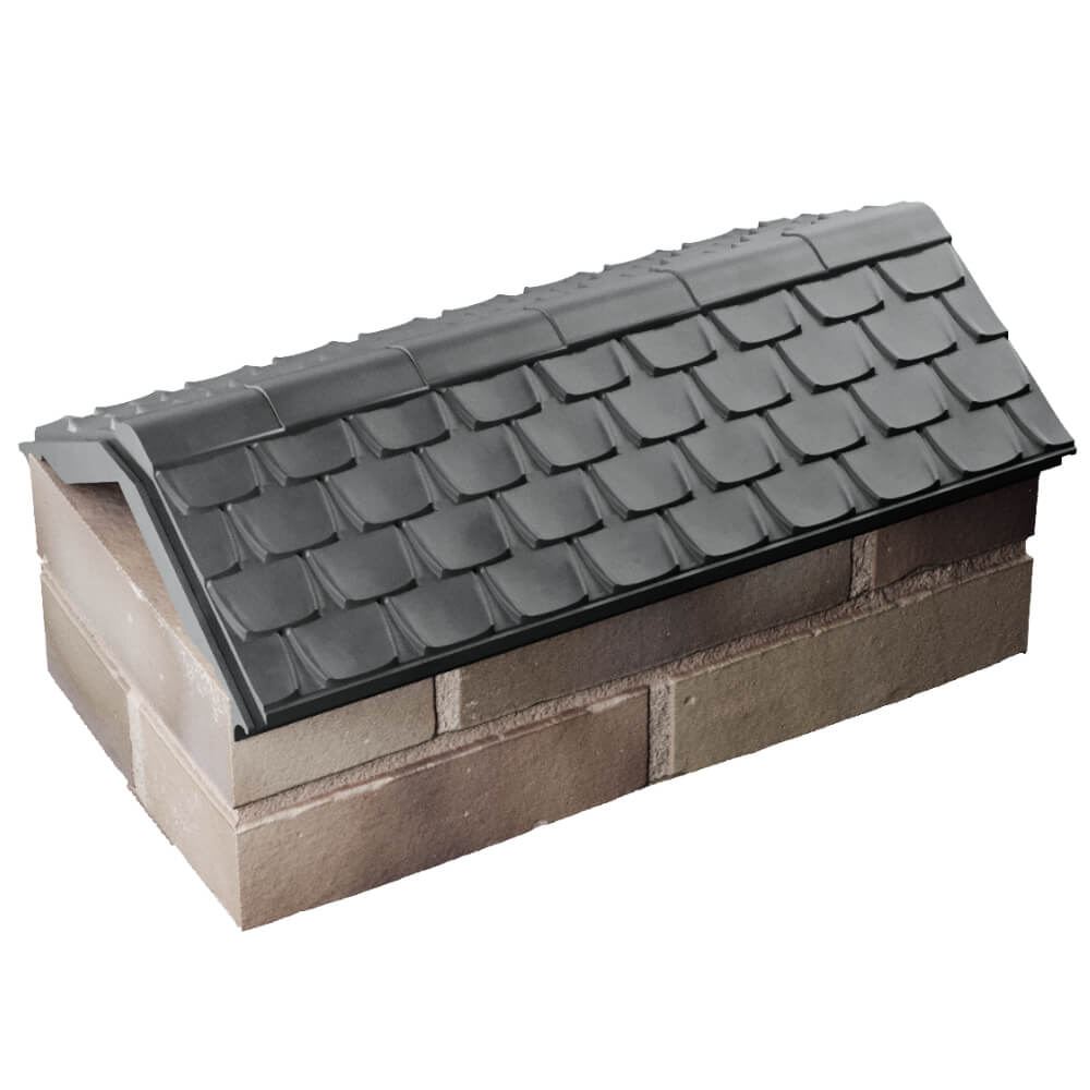 Парапет Zking Эльбрус Серый с посадкой на 1 кирпич (255мм) в Екатеринбурге фото