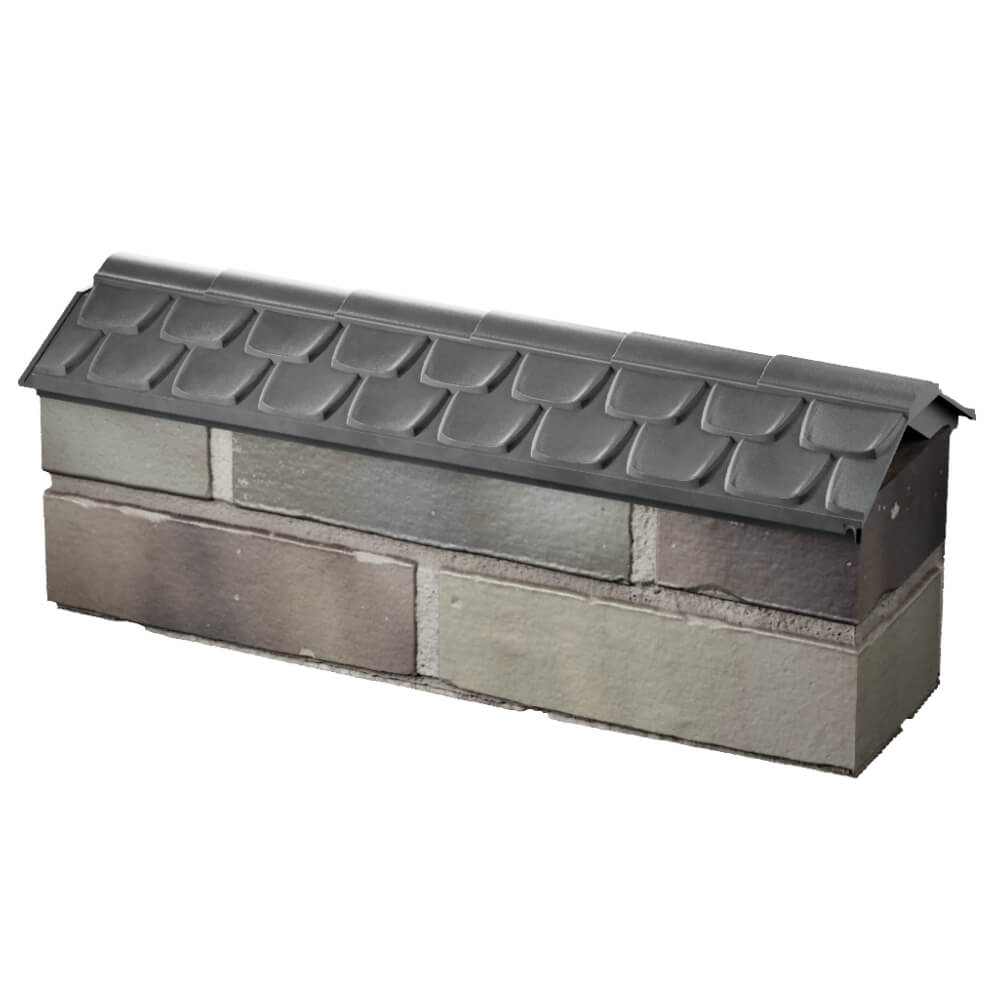 Парапет Zking Эльбрус Серый с посадкой на 0.5 кирпича (130мм) в Екатеринбурге фото