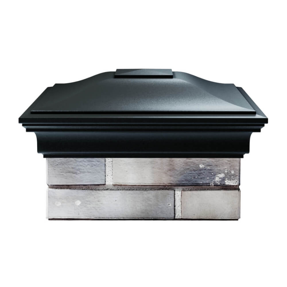 Колпак Zking Монблан Черный на столб 1.5х1.5 еврокирпича 0.7НФ (355х355мм) Екатеринбург фото