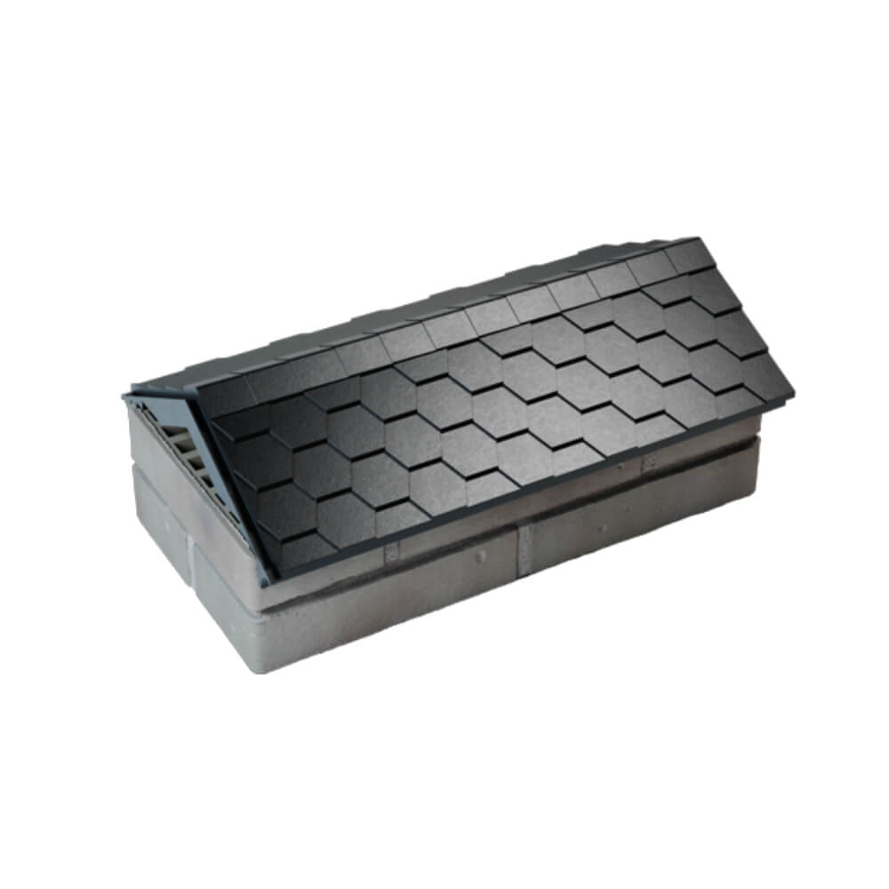 Парапет Zking Эверест Черный с посадкой на 1 кирпич (200/225/255мм) в Екатеринбурге фото