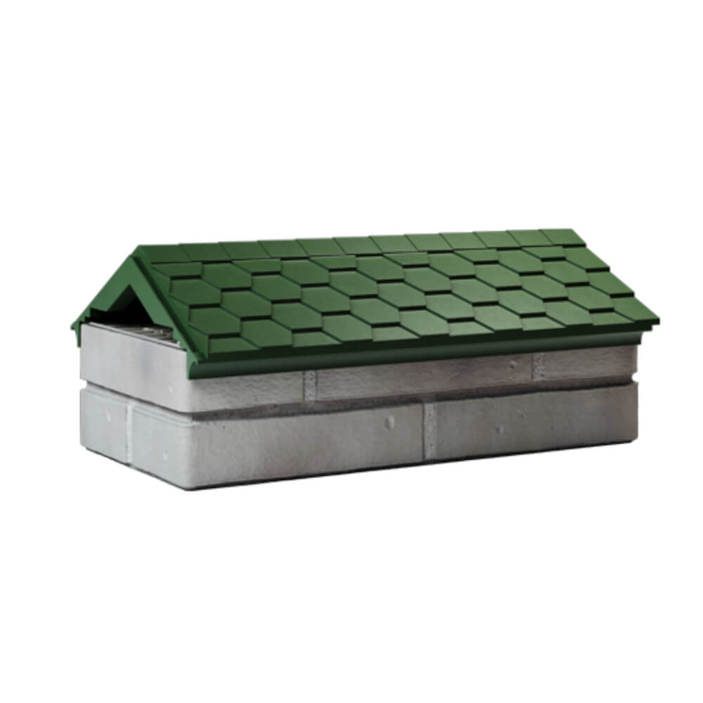 Парапет Zking Эверест Зеленый с посадкой на 1 кирпич (200/225/255мм) Екатеринбург фото