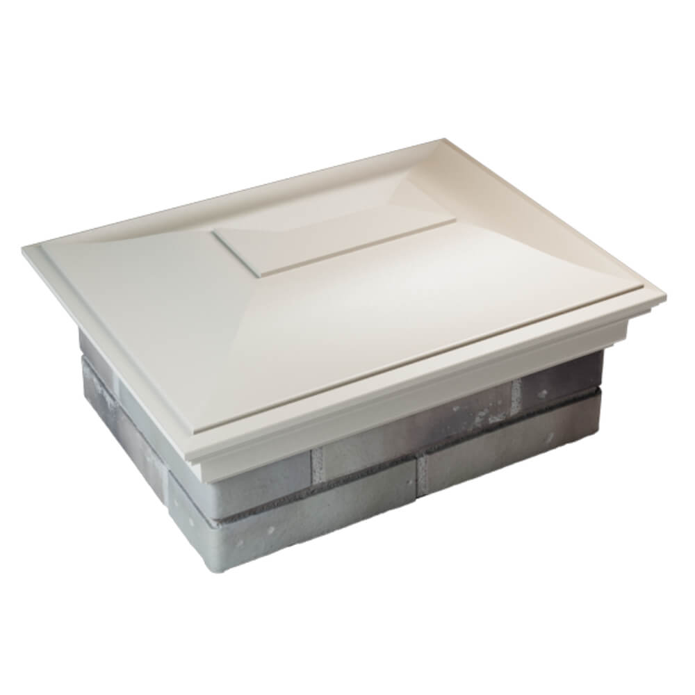 Колпак Zking Монблан Бежевый на столб 2х1.5 кирпича (515х385мм) Екатеринбург фото