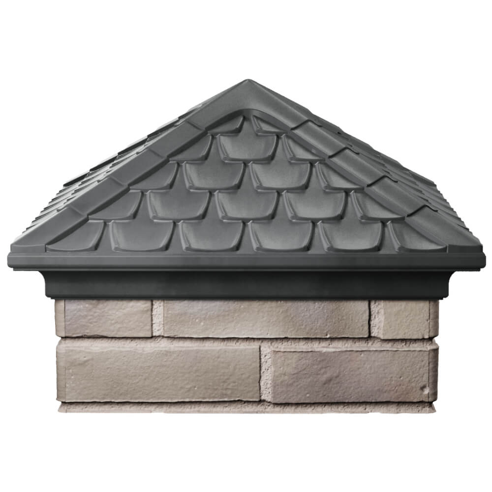 Колпак Zking Эльбрус Серый на столб 1.5х1.5 кирпича (385х385мм) Екатеринбург фото