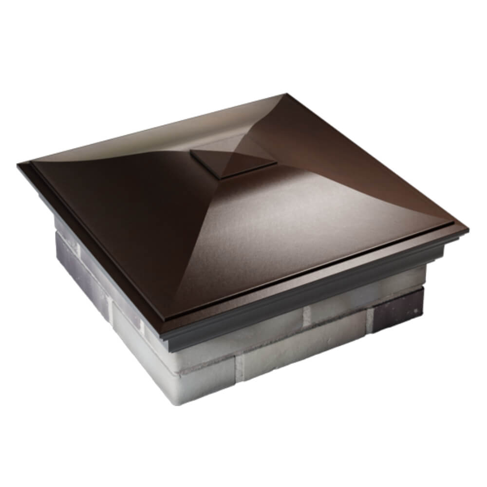 Колпак Zking Монблан Коричневый на столб 2х2 кирпича (515х515мм) Екатеринбург фото