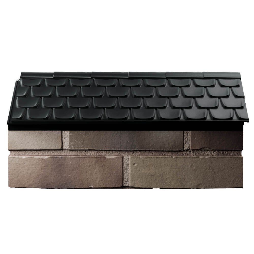 Парапет Zking Эльбрус Черный с посадкой на 1 кирпич (255мм) в Екатеринбурге фото