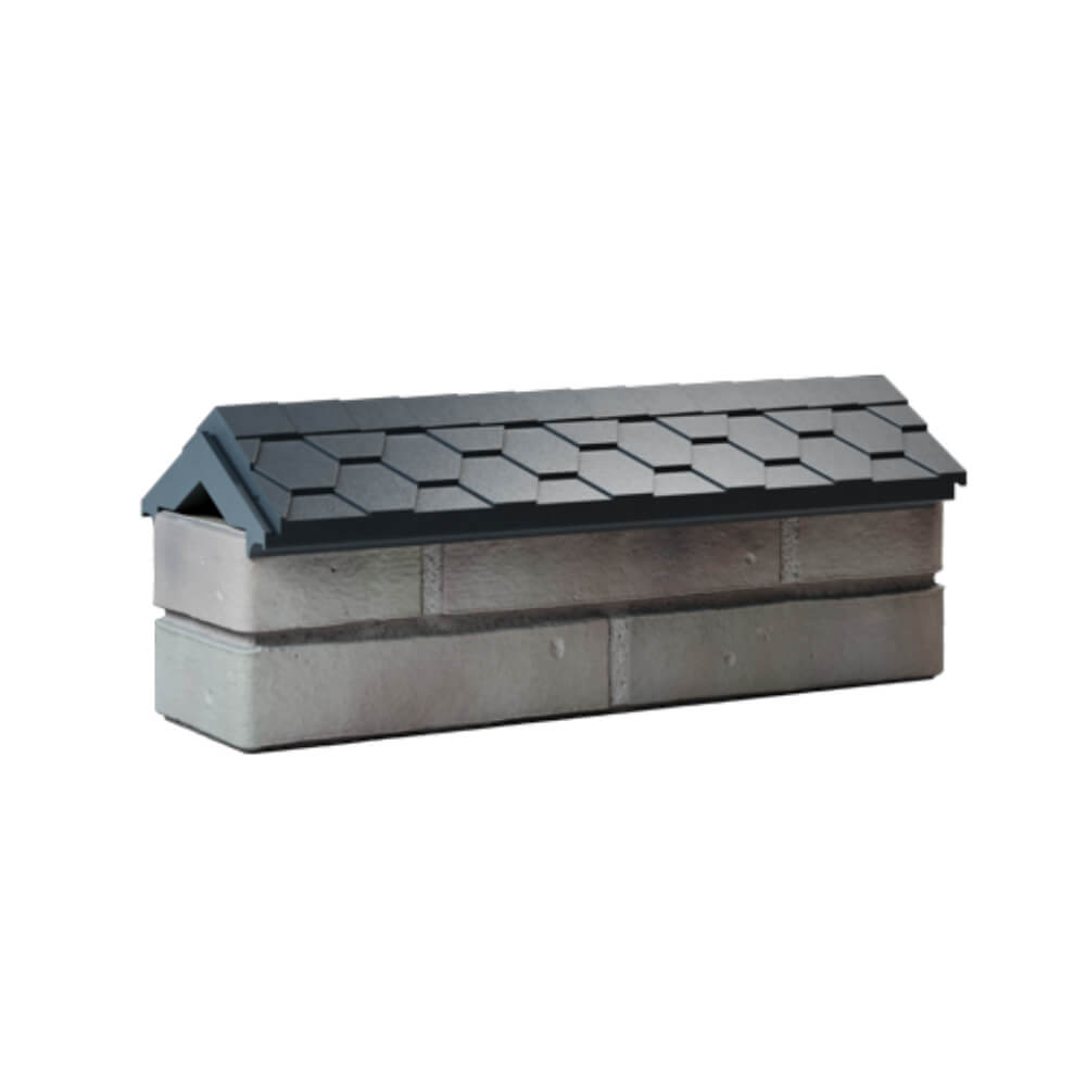 Парапет Zking Эверест Серый с посадкой на 0.5 кирпича (130мм) Екатеринбург фото