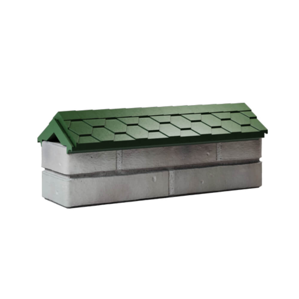 Парапет Zking Эверест Зеленый с посадкой на 0.5 кирпича (130мм) Екатеринбург фото