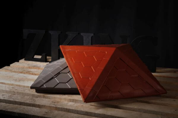 Колпак Zking Эверест Красный на столб 1.5х1.5 кирпича (390х390мм) в Екатеринбурге фото