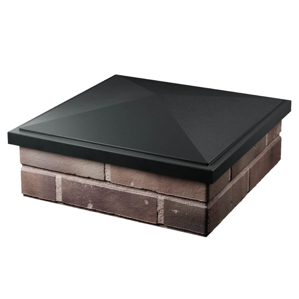 Колпак Zking БонаМоно Черный на столб 2х2 кирпича (515х515, 530х530мм) в Екатеринбурге фото