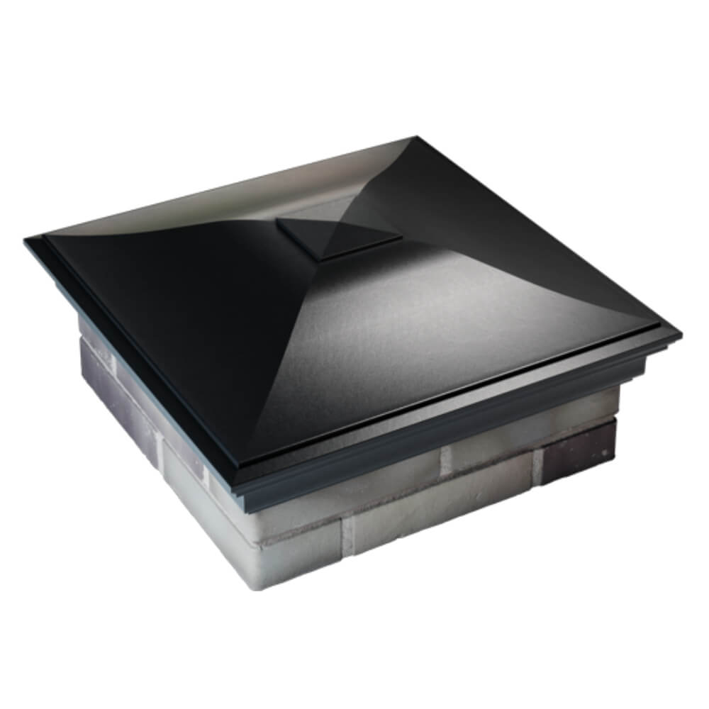 Колпак Zking Монблан Черный на столб 2х2 кирпича (515х515мм) Екатеринбург фото