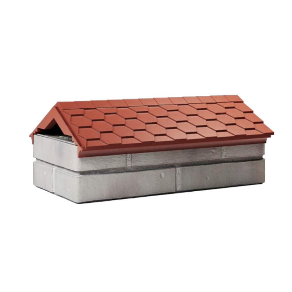 Парапет Zking Эверест Красный с посадкой на 1 кирпич (200/225/255мм) Екатеринбург фото