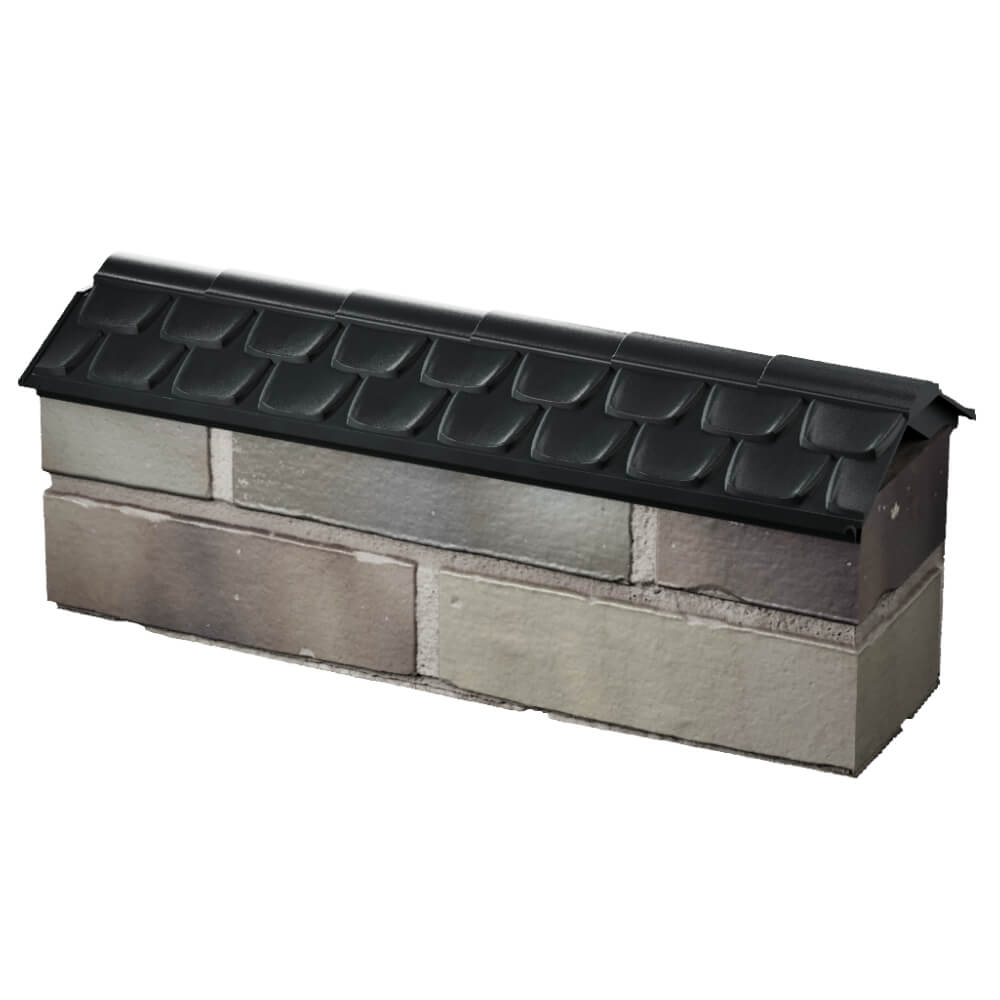 Парапет Zking Эльбрус Черный с посадкой на 0.5 кирпича (130мм) в Екатеринбурге фото