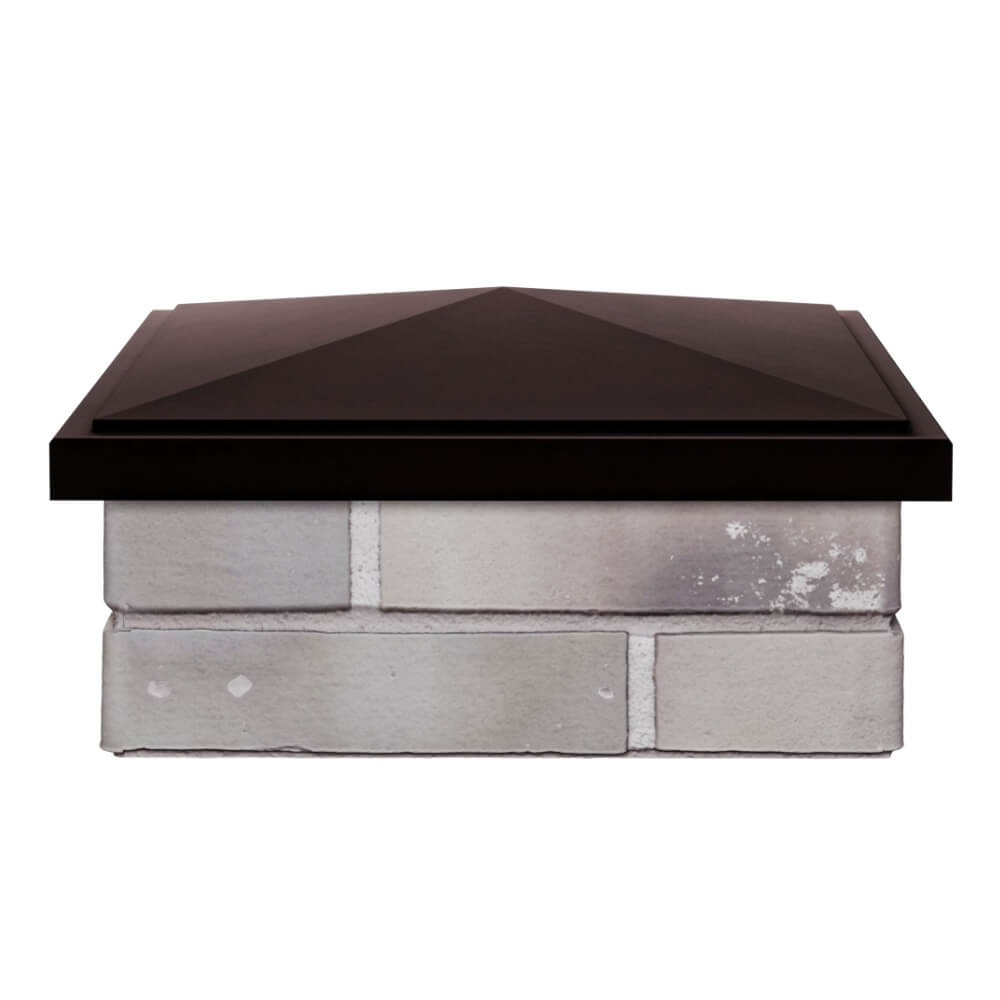 Колпак Zking БонаМоно Коричневый на столб 1.5х1.5 кирпича (385х385, 400х400мм) Екатеринбург фото