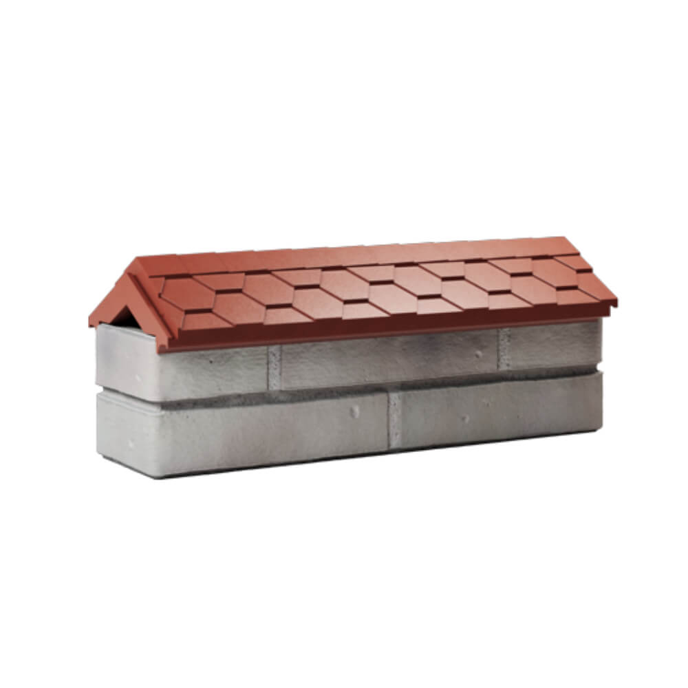 Парапет Zking Эверест Красный с посадкой на 0.5 кирпича (130мм) Екатеринбург фото