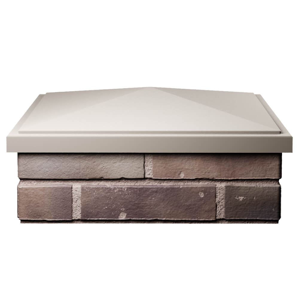 Колпак Zking БонаМоно Бежевый на столб 2х2 кирпича (515х515, 530х530мм) Екатеринбург фото