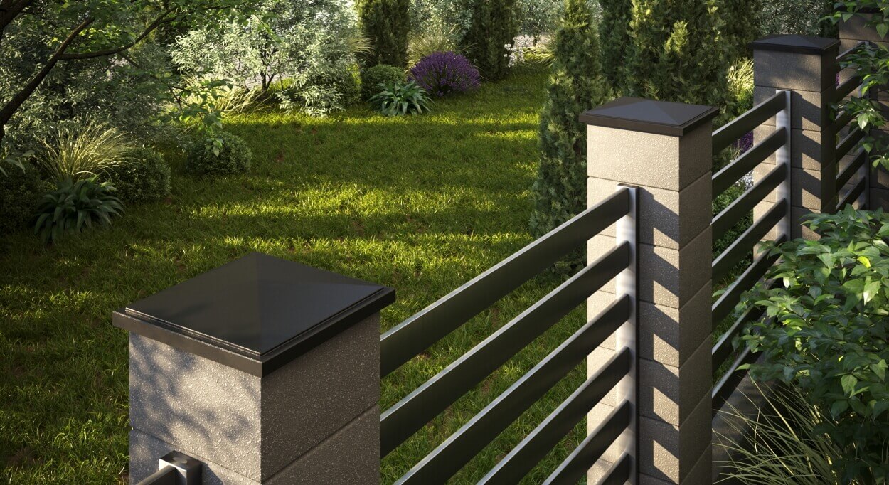 Колпак Zking БонаМоно Коричневый на столб 1.5х1.5 кирпича (385х385, 400х400мм) в Екатеринбурге фото