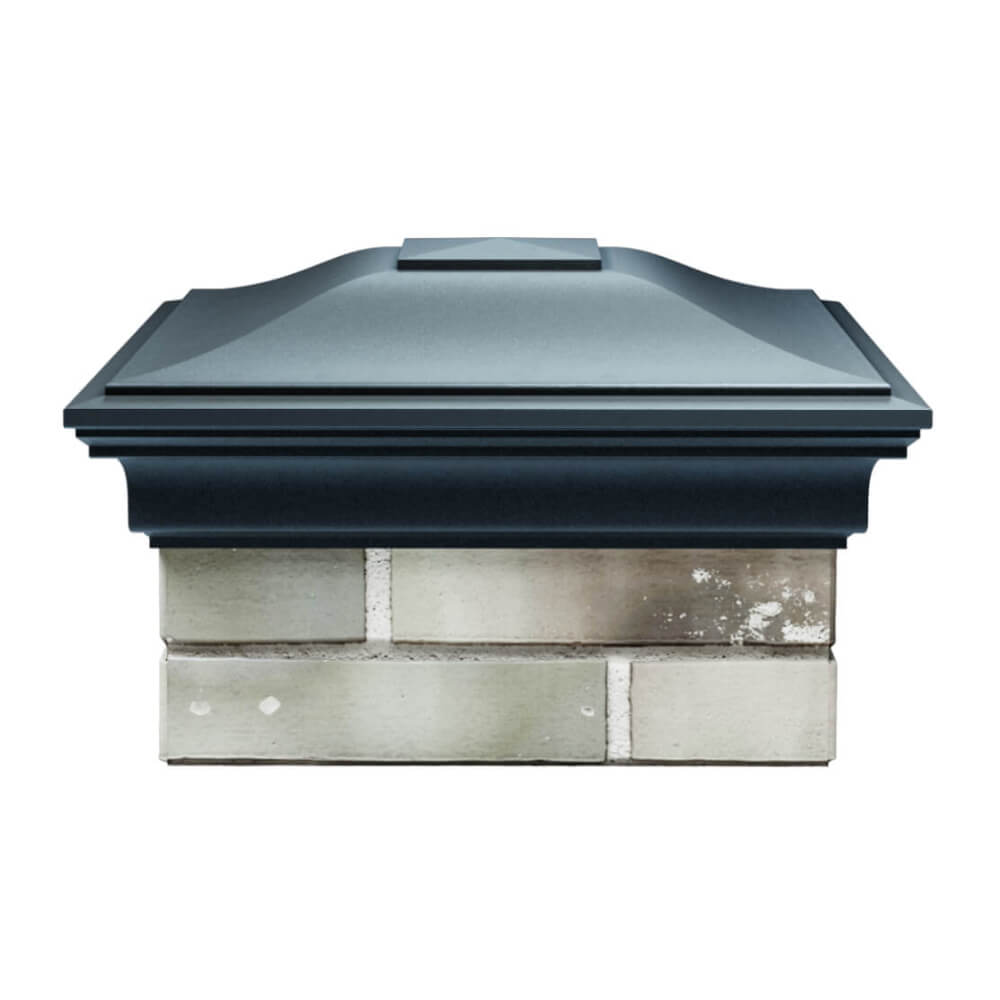 Колпак Zking Монблан Серый на столб 1.5х1.5 еврокирпича 0.7НФ (355х355мм) Екатеринбург фото