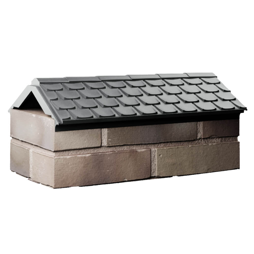 Парапет Zking Эльбрус Серый с посадкой на 1 кирпич (255мм) Екатеринбург фото