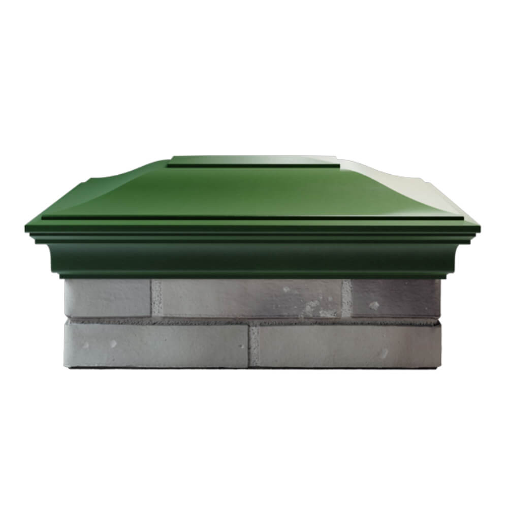 Колпак Zking Монблан Зеленый на столб 2х1.5 кирпича (515х385мм) в Екатеринбурге фото