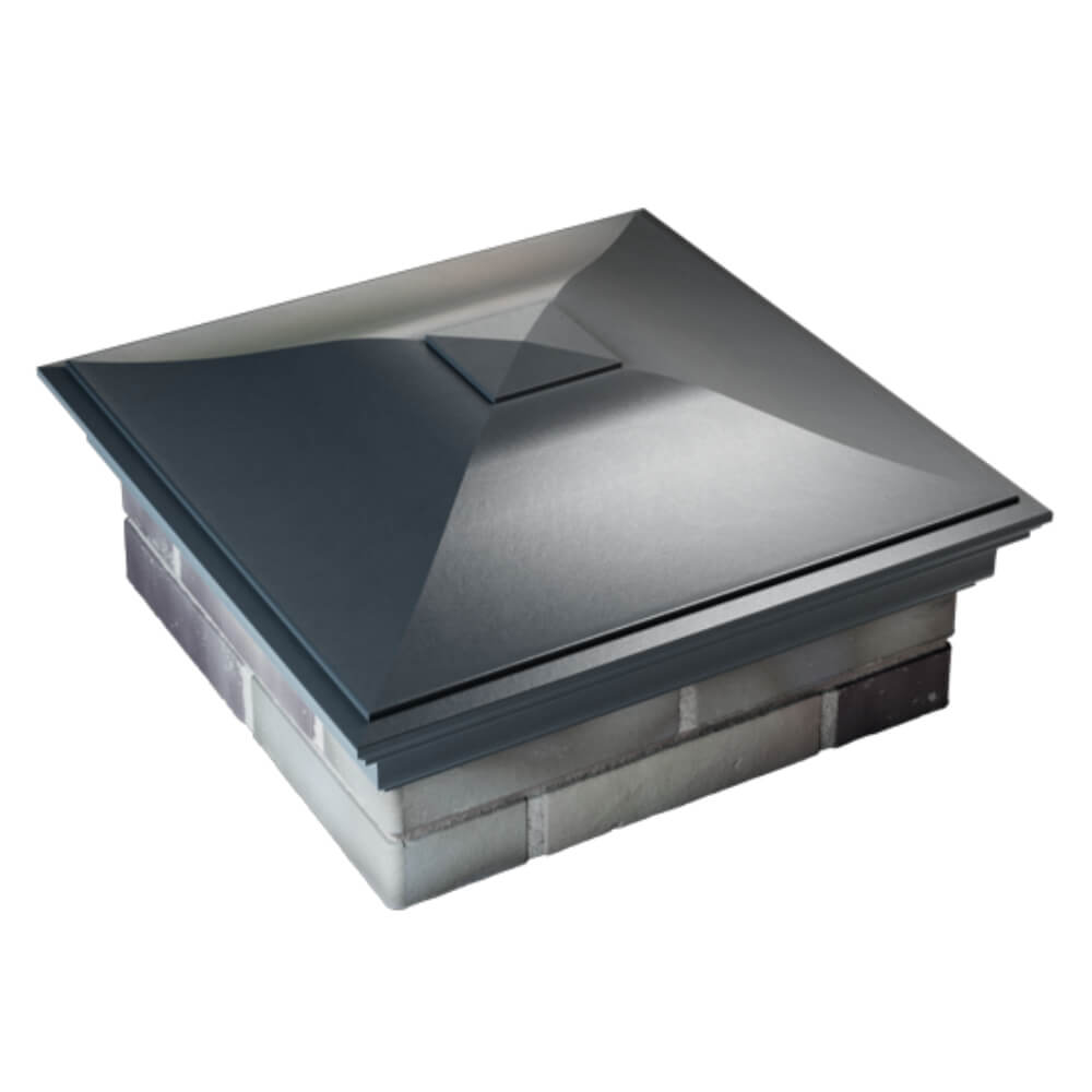 Колпак Zking Монблан Серый на столб 2х2 кирпича (515х515мм) Екатеринбург фото