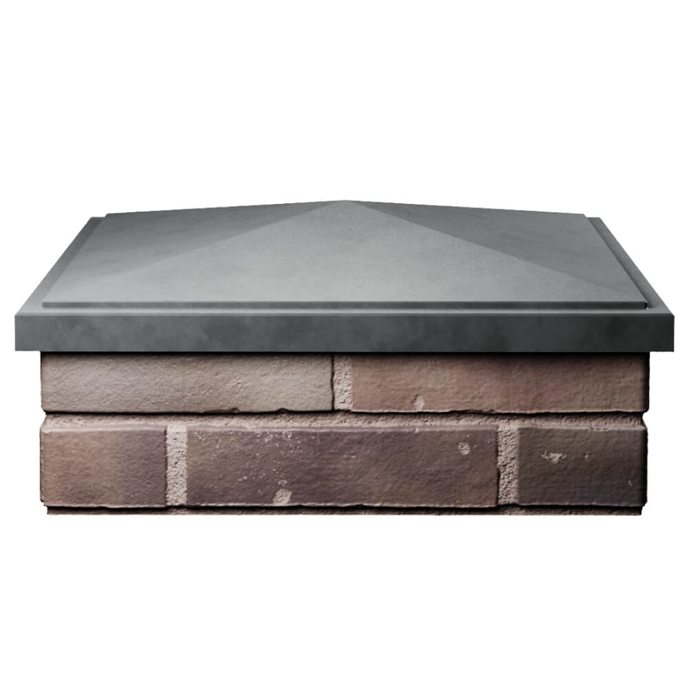 Колпак Zking БонаМоно Серый на столб 2х2 кирпича (515х515, 530х530мм) Екатеринбург фото