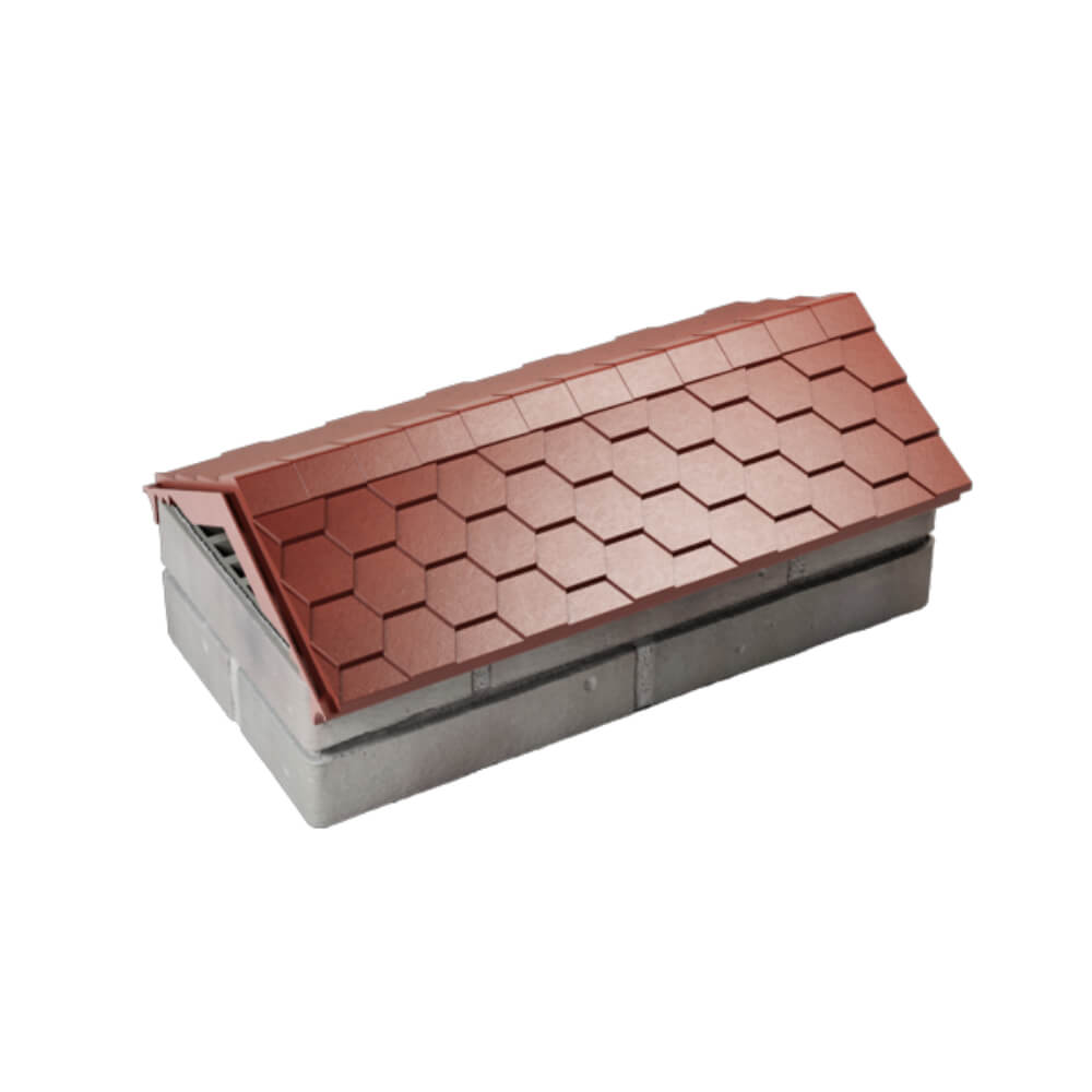 Парапет Zking Эверест Красный с посадкой на 1 кирпич (200/225/255мм) в Екатеринбурге фото