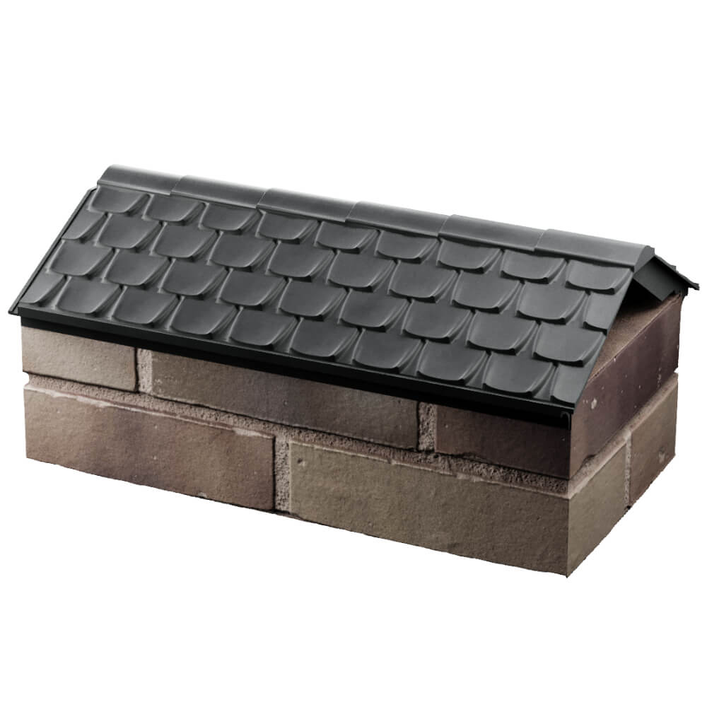 Парапет Zking Эльбрус Серый с посадкой на 1 кирпич (255мм) в Екатеринбурге фото