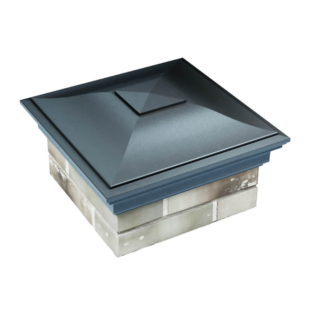 Колпак Zking Монблан Серый на столб 1.5х1.5 еврокирпича 0.7НФ (355х355мм) в Екатеринбурге фото