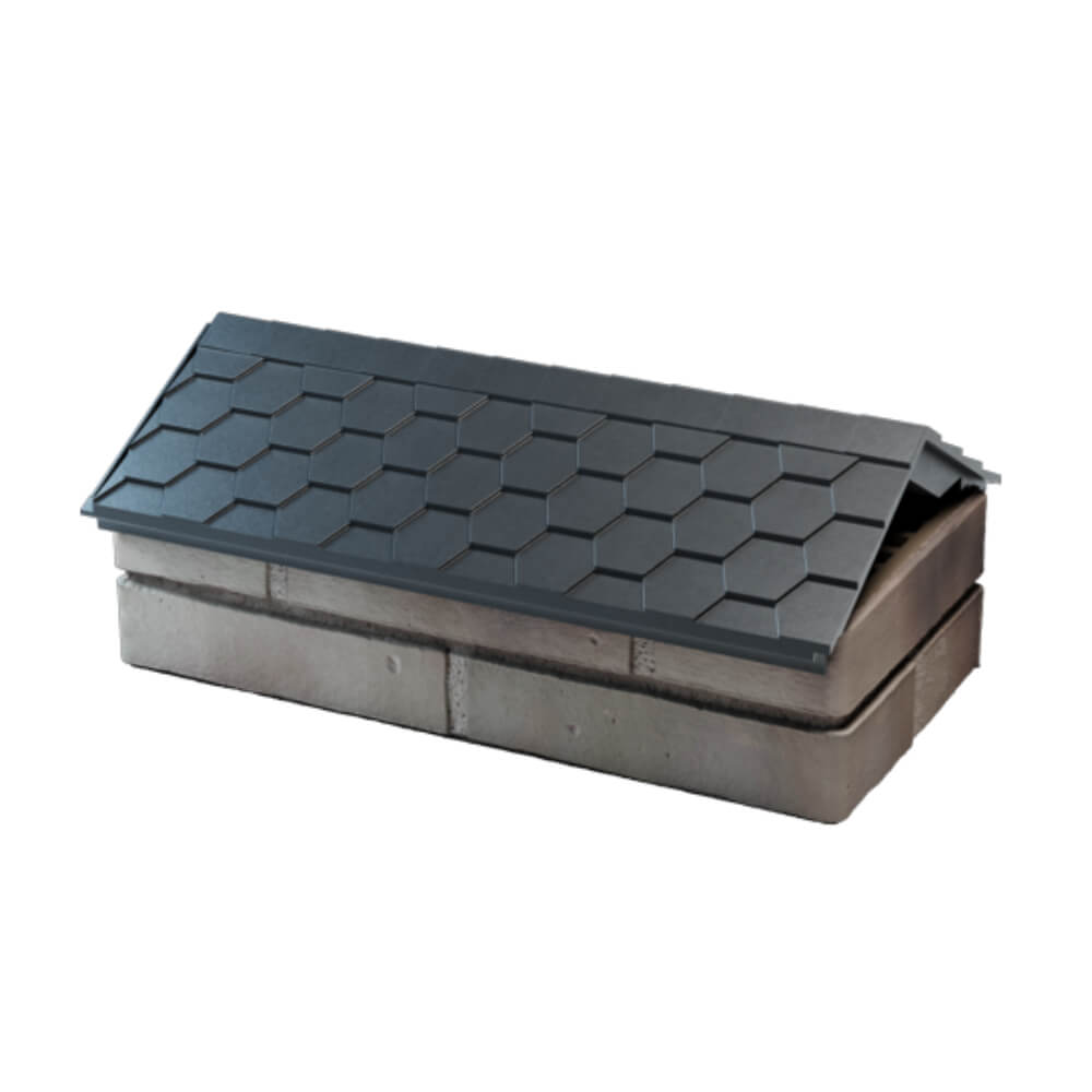 Парапет Zking Эверест Серый с посадкой на 1 кирпич (200/225/255мм) в Екатеринбурге фото