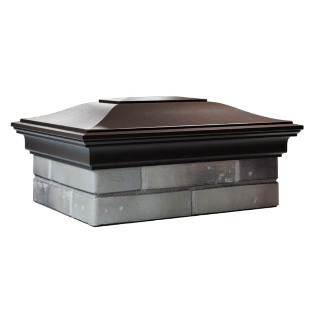 Колпак Zking Монблан Коричневый на столб 2х1.5 кирпича (515х385мм) в Екатеринбурге фото